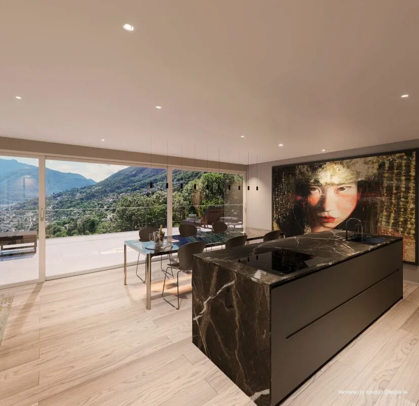Lussuosi attici 4.5 locali: modernità ed eccellenza con vista lago