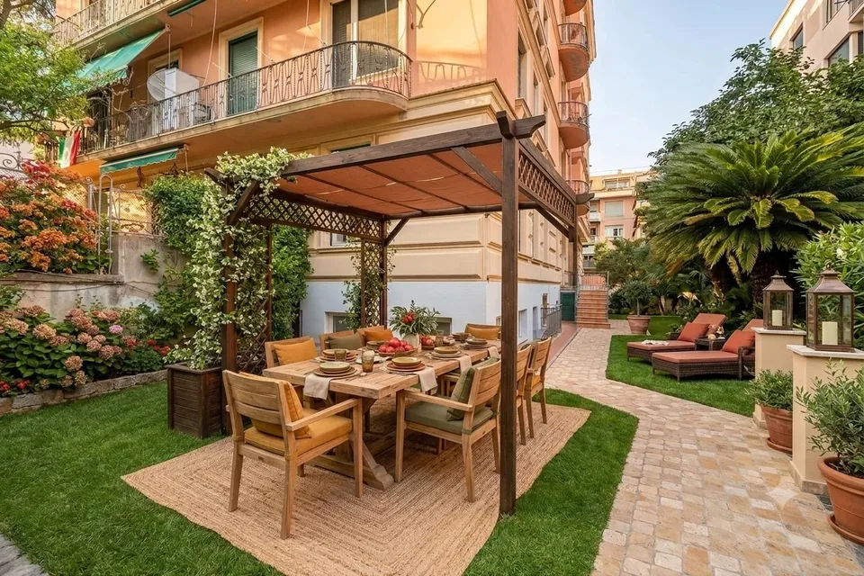 Genova Albaro: appartamento elegante con giardino privato e terrazza