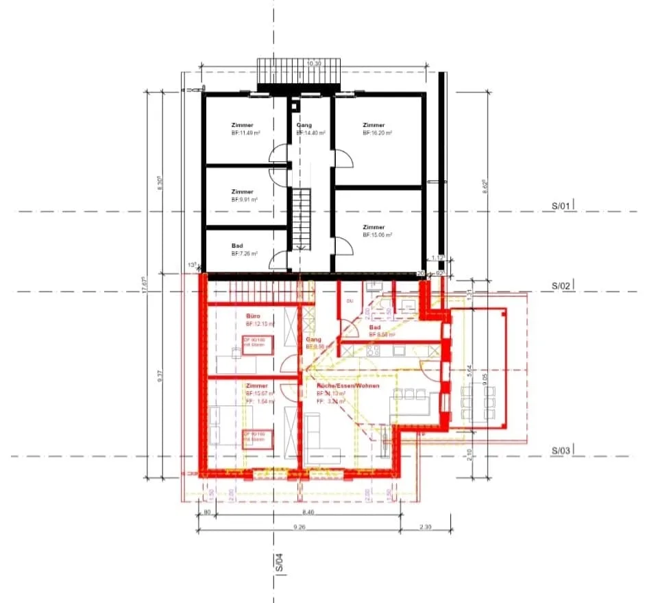 Appartement en mansarde 3 1/2 pièces avec vue imprenable sur le lac et les montagnes