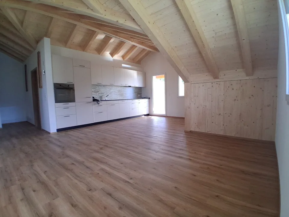 Appartement en mansarde 3 1/2 pièces avec vue imprenable sur le lac et les montagnes