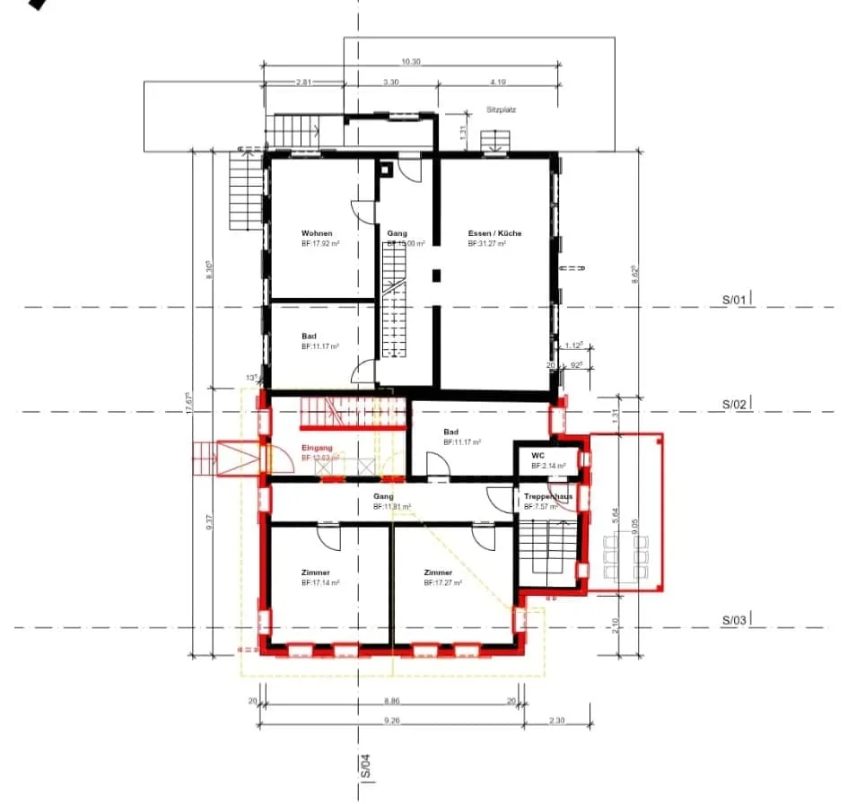 Appartement en mansarde 3 1/2 pièces avec vue imprenable sur le lac et les montagnes