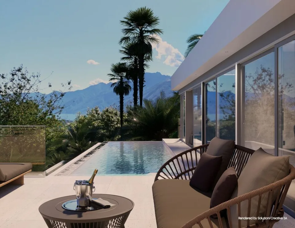 Zweitwohnsitz - Villa da sogno in posizione unica con imprendibile vista lago, wellness e piscina