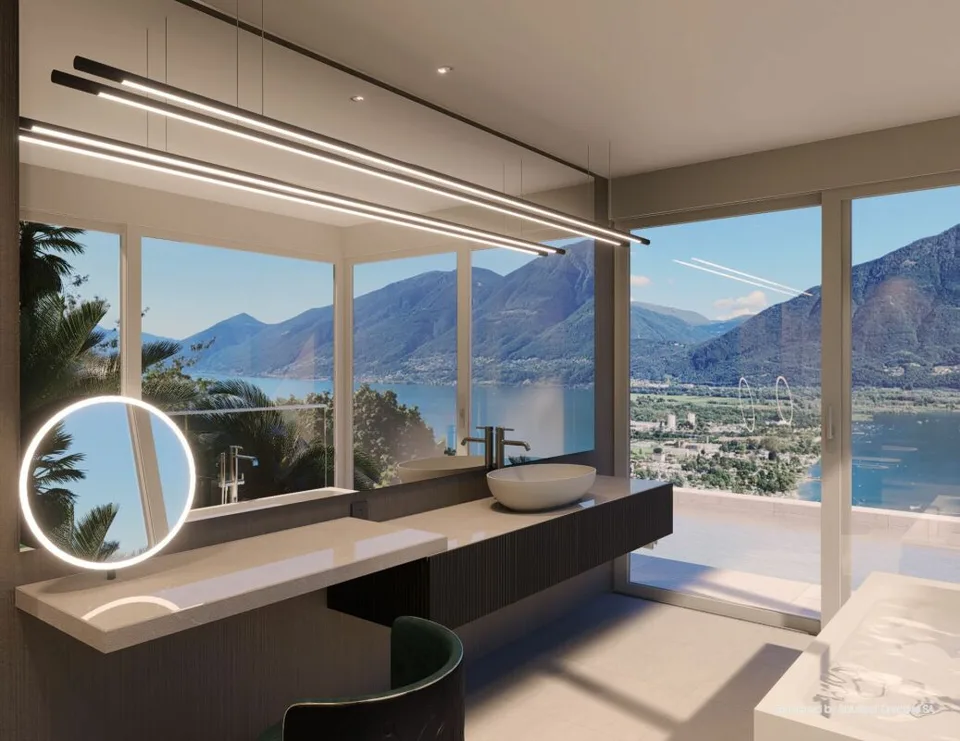 Villa da sogno in posizione unica con imprendibile vista lago, wellness e piscina – Foto 10 von 18