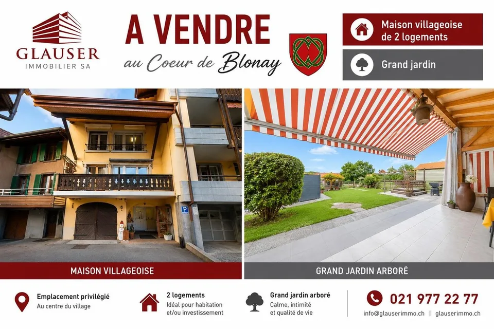 Petit immeuble villageois de 2 logements
