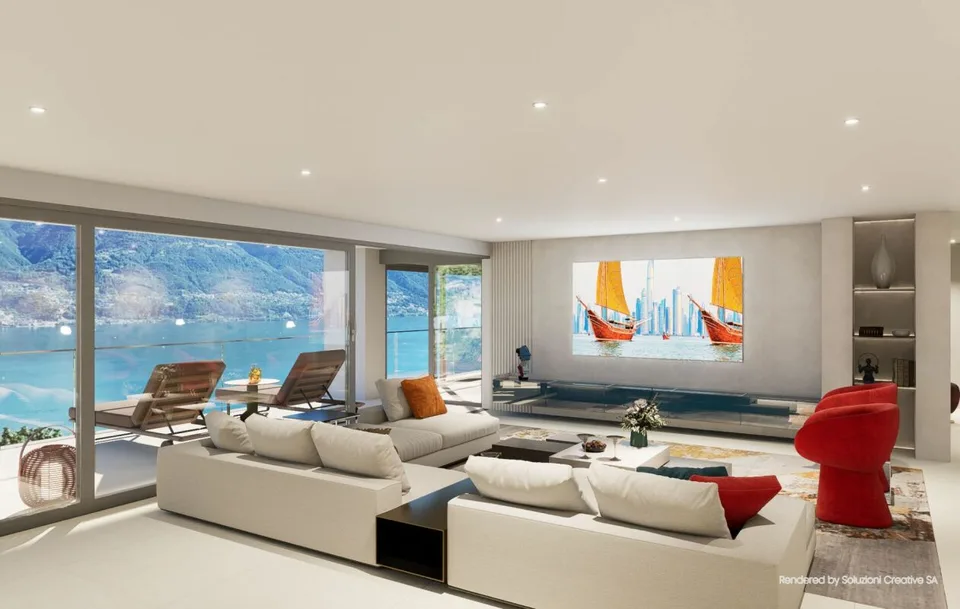 Lussuoso 5.5 locali: modernità ed eccellenza con vista lago