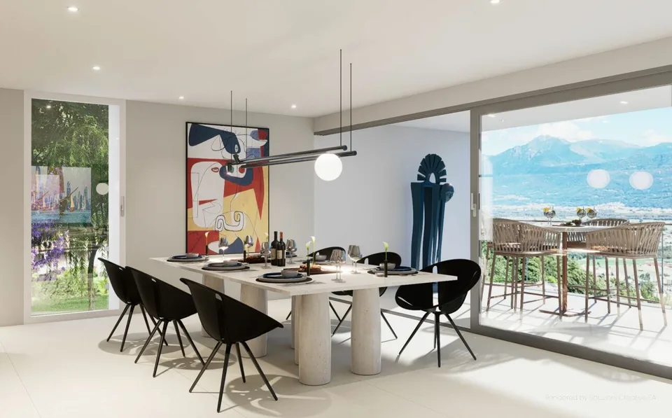 Lussuoso 5.5 locali: modernità ed eccellenza con vista lago