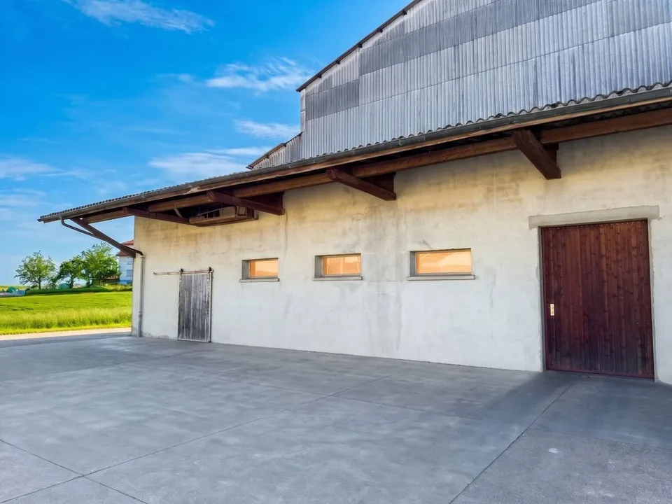 Chénens (FR) - Grande halle de stockage de 380 m2 à louer (19 mètres de haut) – photo 6 sur 11