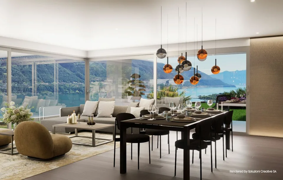 Lussuoso 4.5 locali: modernità ed eccellenza con vista lago