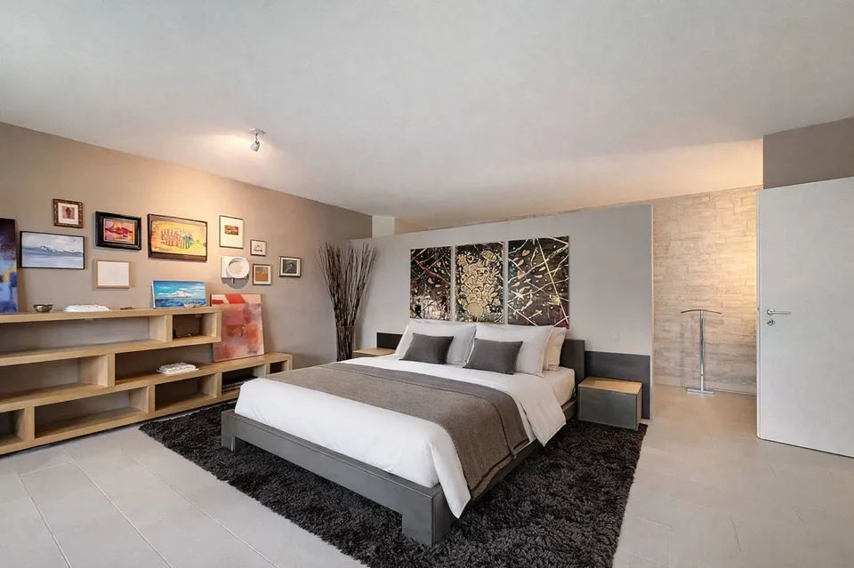 Duplex contemporaneo con giardino privato e vista delle Alpi a Pully Sud