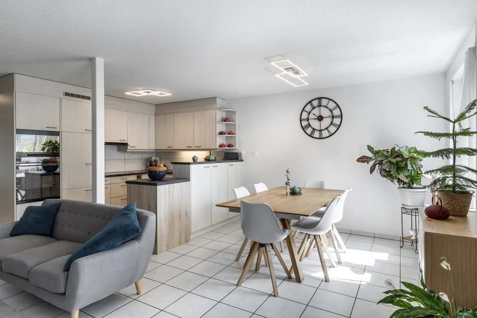 3.5 pièces au calme avec espaces extérieurs - entre Fribourg et Berne