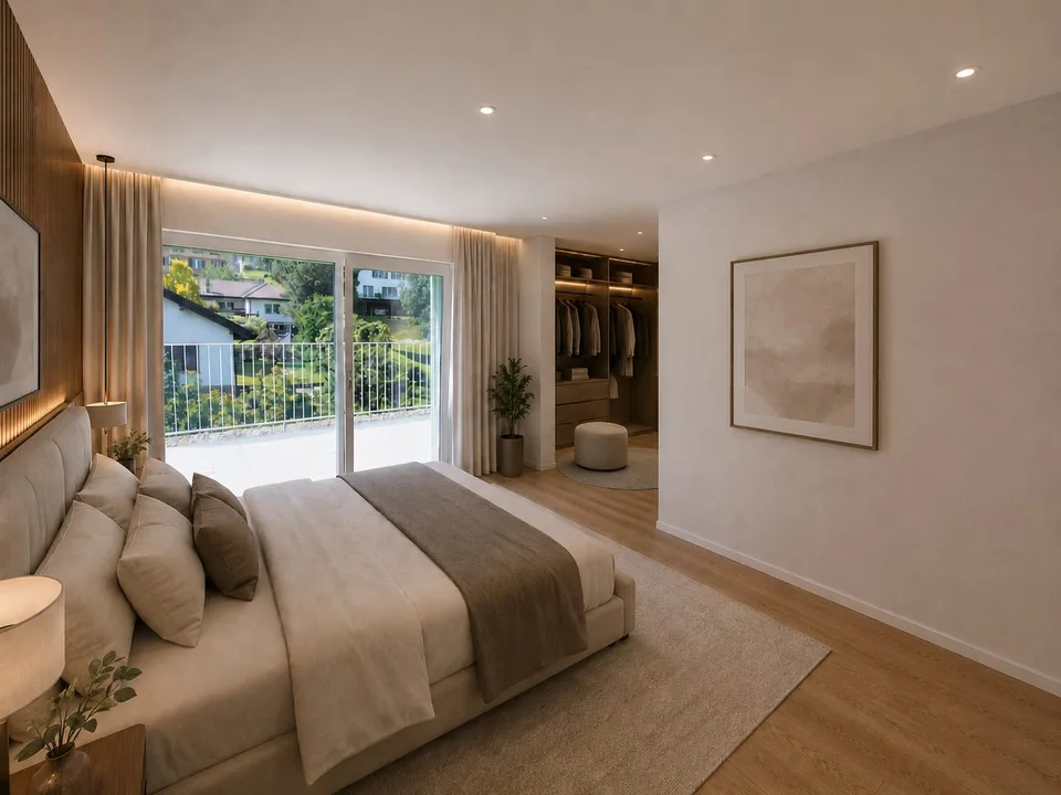 Magnificent 6.5-room attic apartment with terrace and panoramic view with private elevator