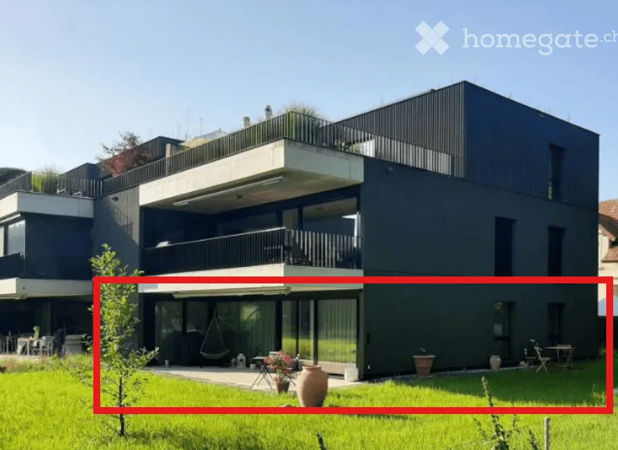 Hochwertige 4.5-Zimmer-Gartenwohnung direkt an der Aare
