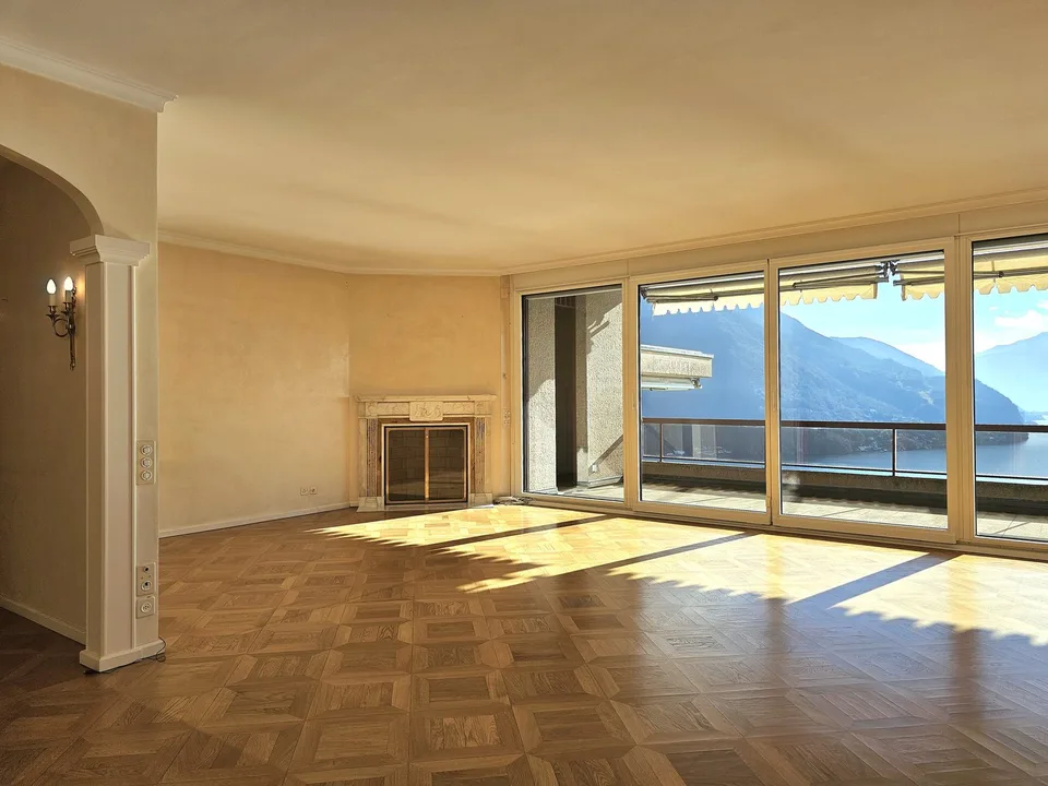 Lugano Ruvigliana: Appartement de luxe 5.5 pièces avec vue lac enchanteur, jardin privé et terrasses