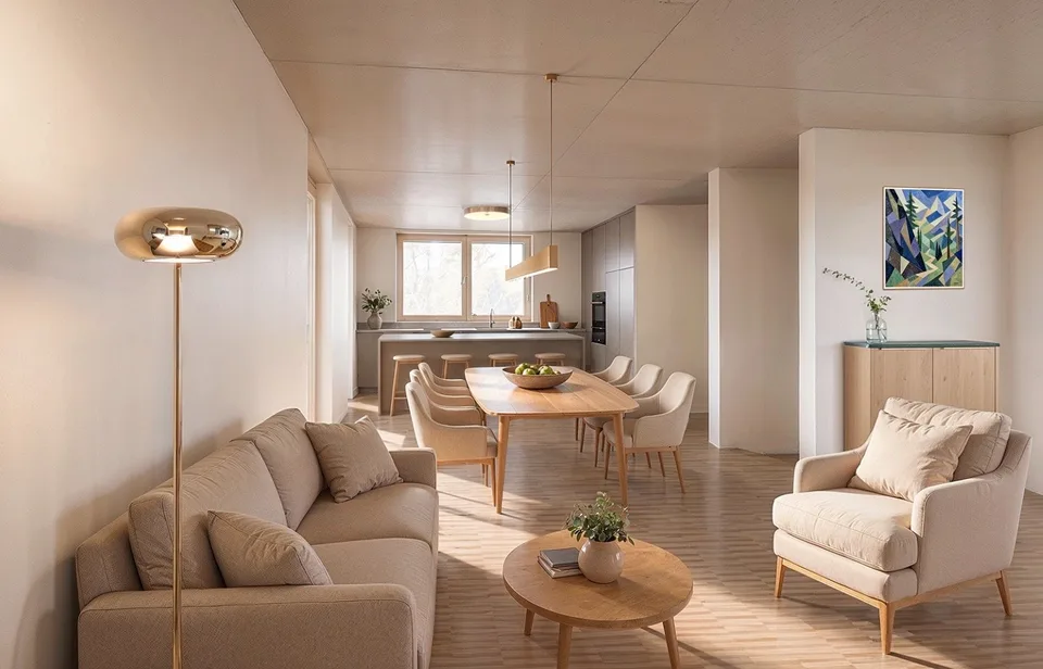 Modernes Wohnen auf zwei Ebenen – 5,5-Zi Maisonette mit Balkon, Wärmepumpe & PV in Fischingen