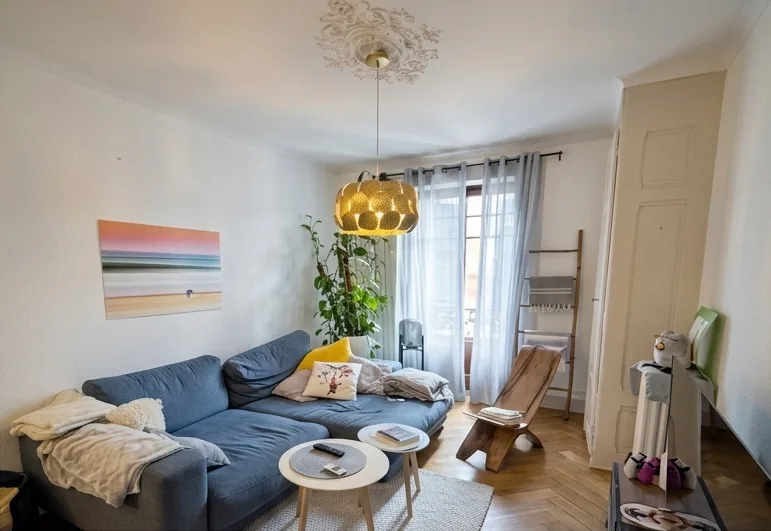 Bel appartement 3 pièces avec balcon proche du parc des Eaux-Vives