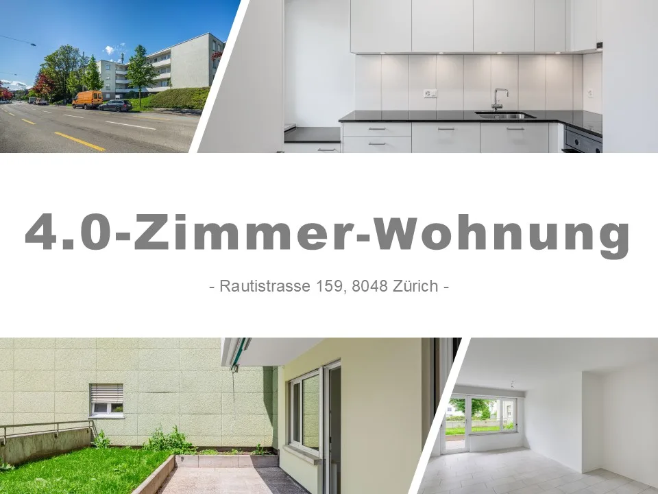 Sanierte 4.0-Zimmerwohnung mit Gartensitzplatz in Zürich-Altstetten