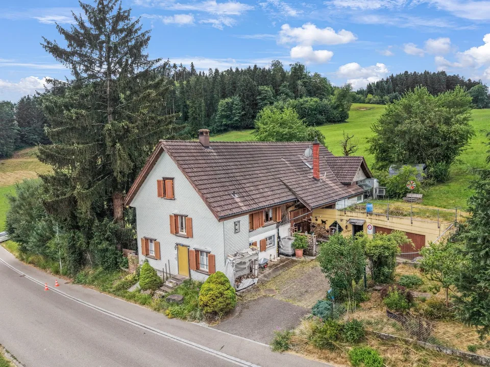 Maison de ferme charmante avec deux unités d'habitation dans un emplacement idyllique à Oberwangen (Dussnang)