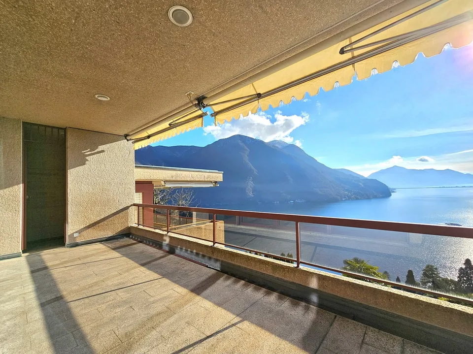 Ruvigliana: Appartement de luxe 5.5 pièces avec vue enchantante sur le lac, jardin privé et terrasses