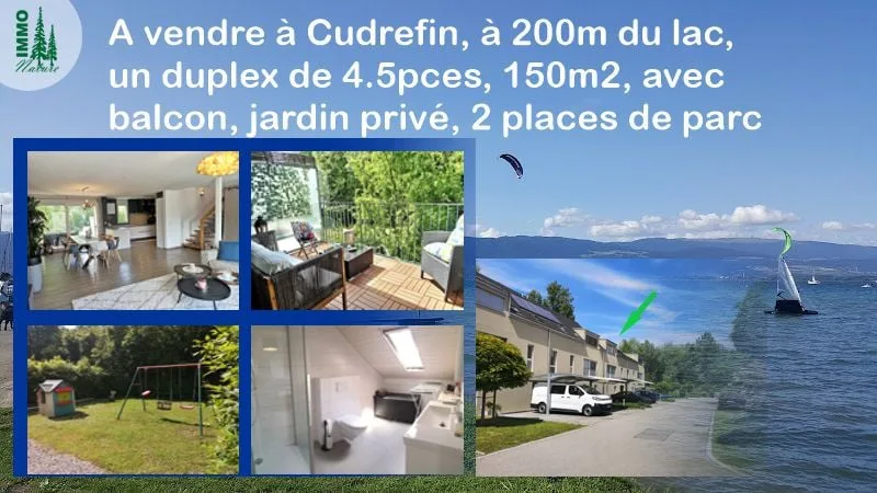 Magnifique duplex soigné de 4,5 pièces à Cudrefin, proche du lac