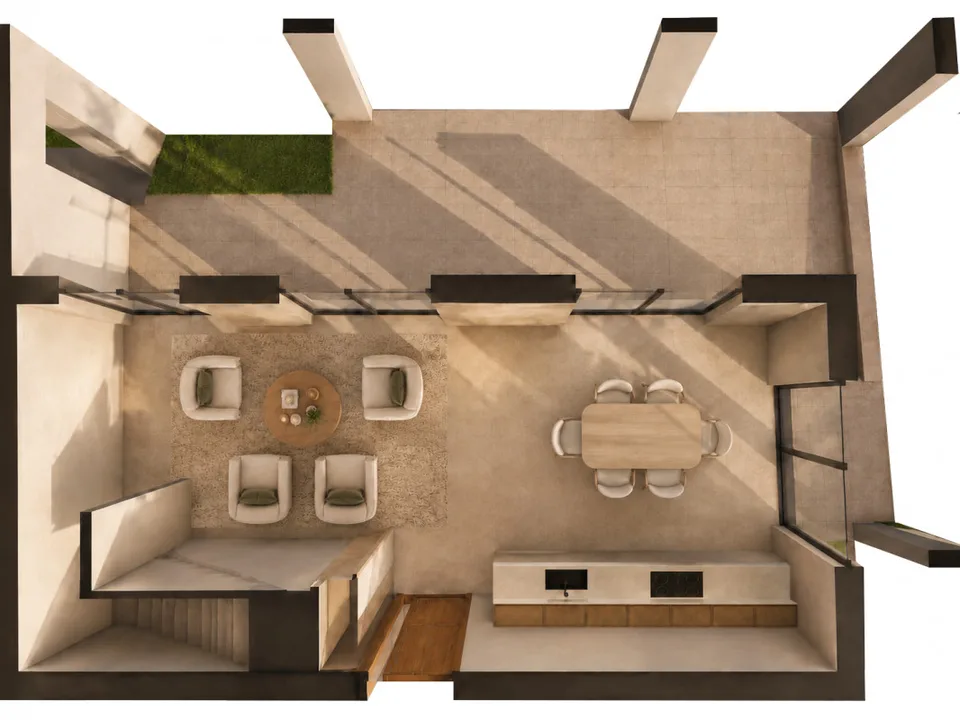 NEU - 102 m2 Terrassen und DACHTERRASSE für diese VILLA 4.5 Zimmer mit 316 m2 Nutzfläche