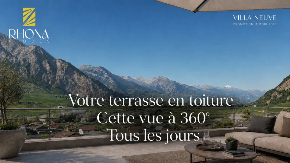 NEUVE - 102 m2 de Terrasses et ROOF-TOP pour cette VILLA 4.5 pcs de 316 m2 utile
