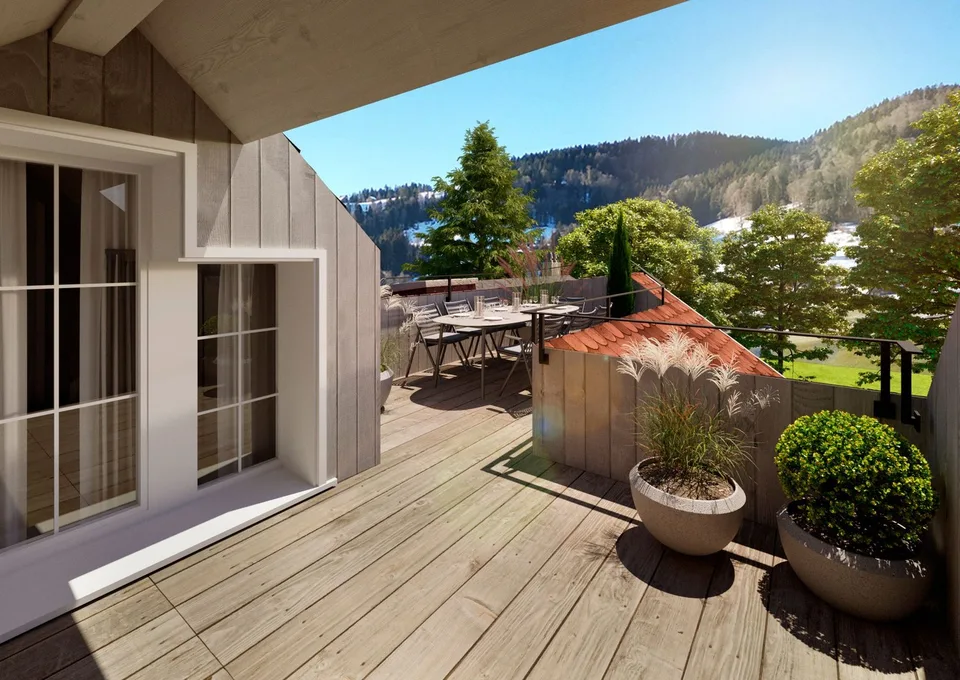 Grosszügige 5.5-Zimmer-Maisonette mit Terrasse (DG Rest.)