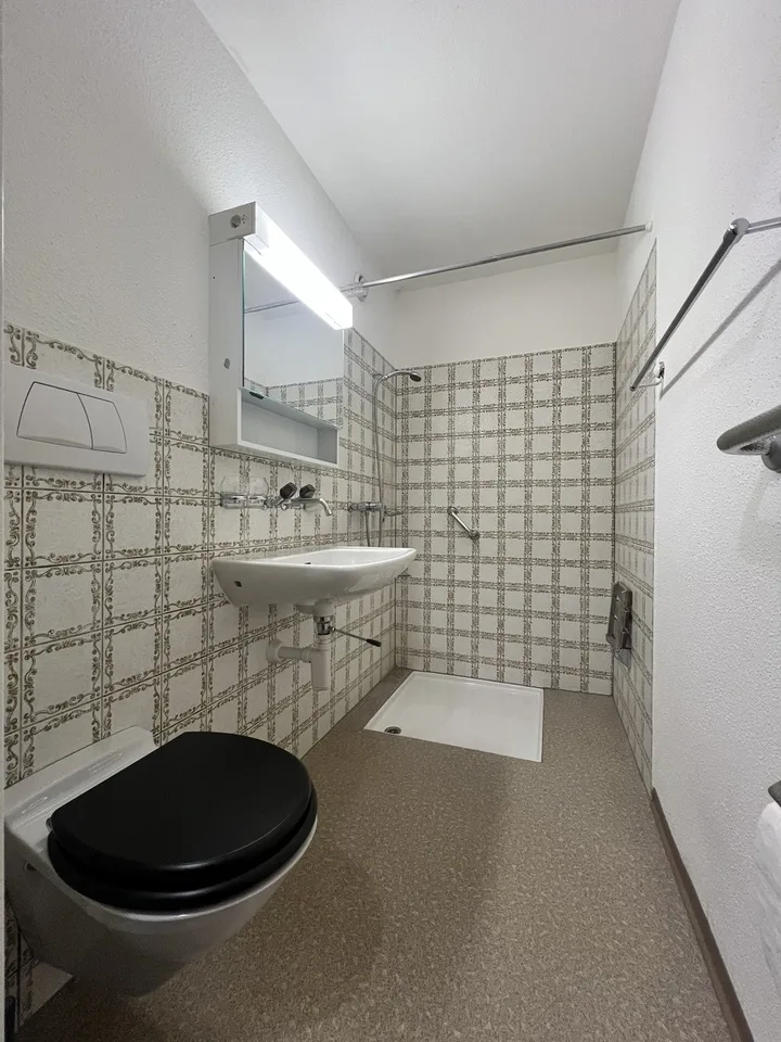 Grosszügige und helle 1-Zimmerwohnung mit Balkon