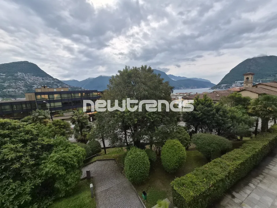 Lugano: loue un prestigieux bureau avec vue sur le lac, 6 pièces, double