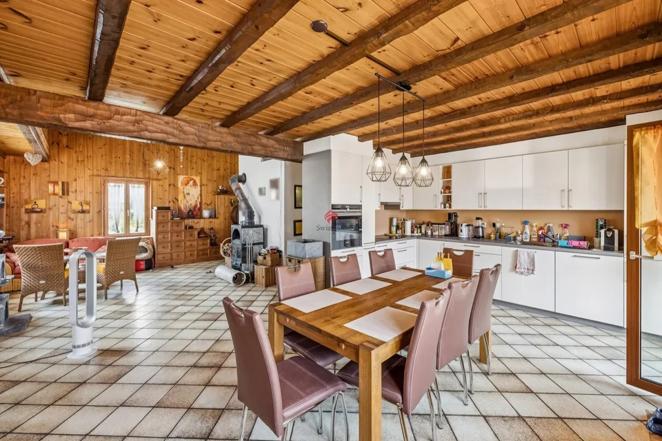 Appartement de 4,5 pièces avec mezzanine et galetas - Saxon village – photo 7 sur 10