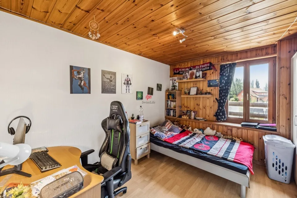 Appartement de 4,5 pièces avec mezzanine et galetas - Saxon village – photo 9 sur 10