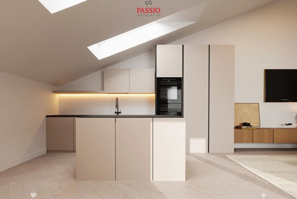 Appartamento mansardato moderno e senza tempo di 2,5 locali con alta qualità della vita
