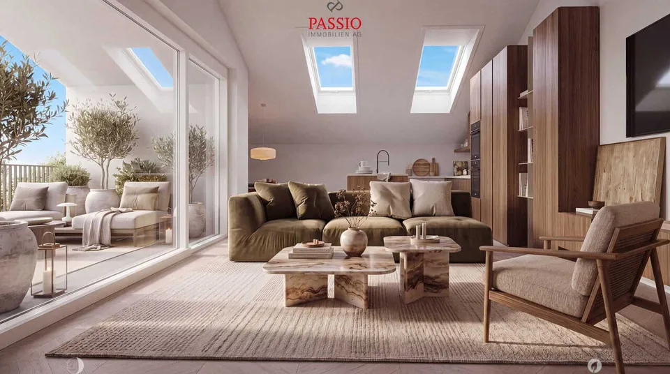 Moderne, zeitlose 2.5-Zimmer-Dachwohnung mit hoher Wohnqualität