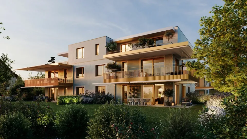 2½-Zimmer Attikawohnung - Mit Blick ins Grüne und in die Abendsonne.