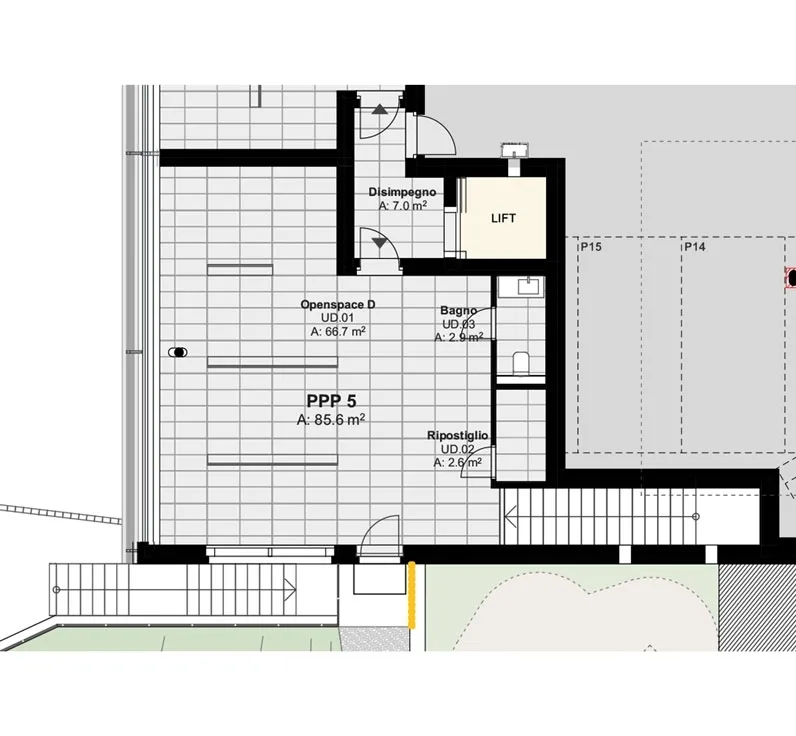 Vezia: spazio commerciale pronto alluso, ideale investimento. – foto 12 di 13