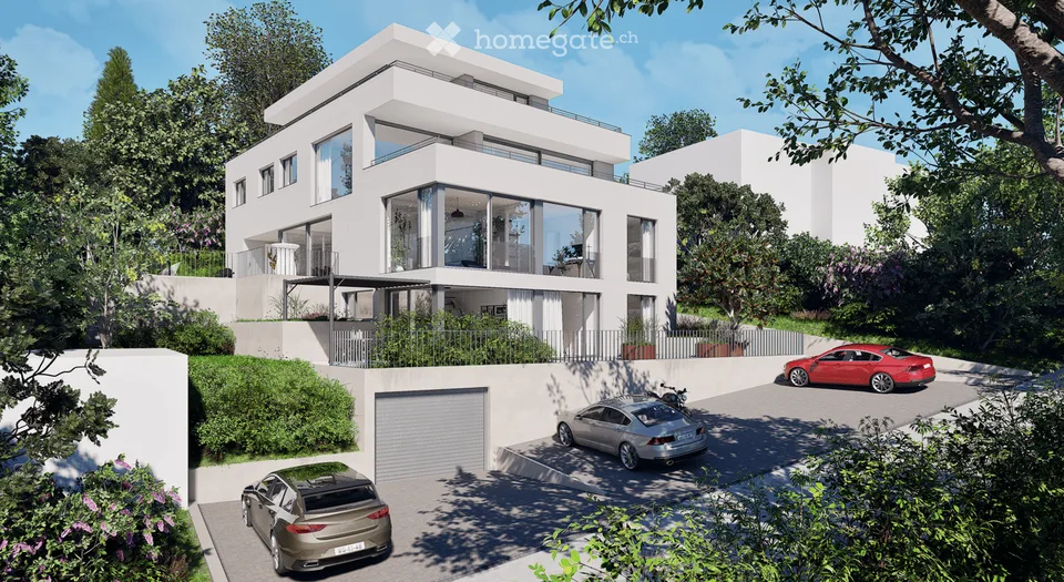 Moderne 4.5-Zimmer-LOUNGE-Neubauwohnung mit 2 Einstellhallenplätzen und Privatsphäre