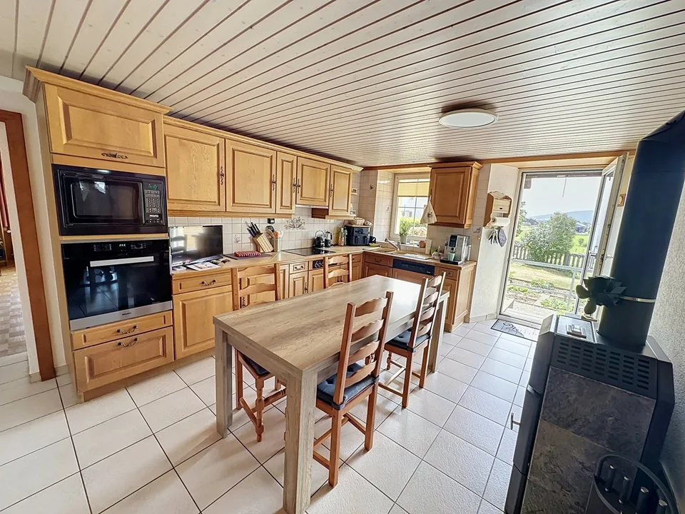 Renovated old semi-detached farm