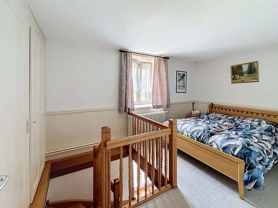 Renovated old semi-detached farm