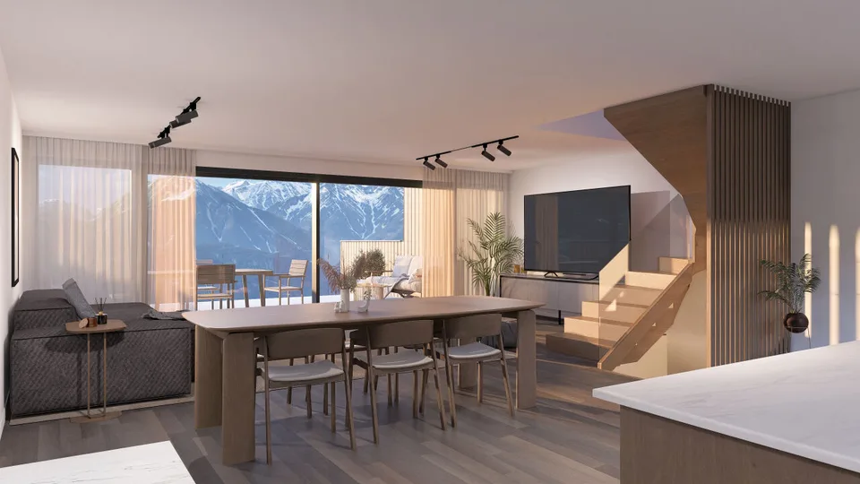 Prächtiges neuwertiges Reihenhaus in Sion / Vex / Photovoltaikpanele