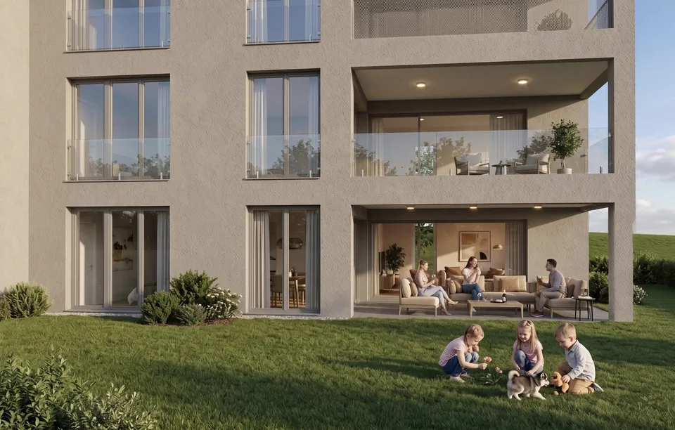 L'alternative idéale à la villa : Spacieux appartements avec jardin privatif à Saignelégier