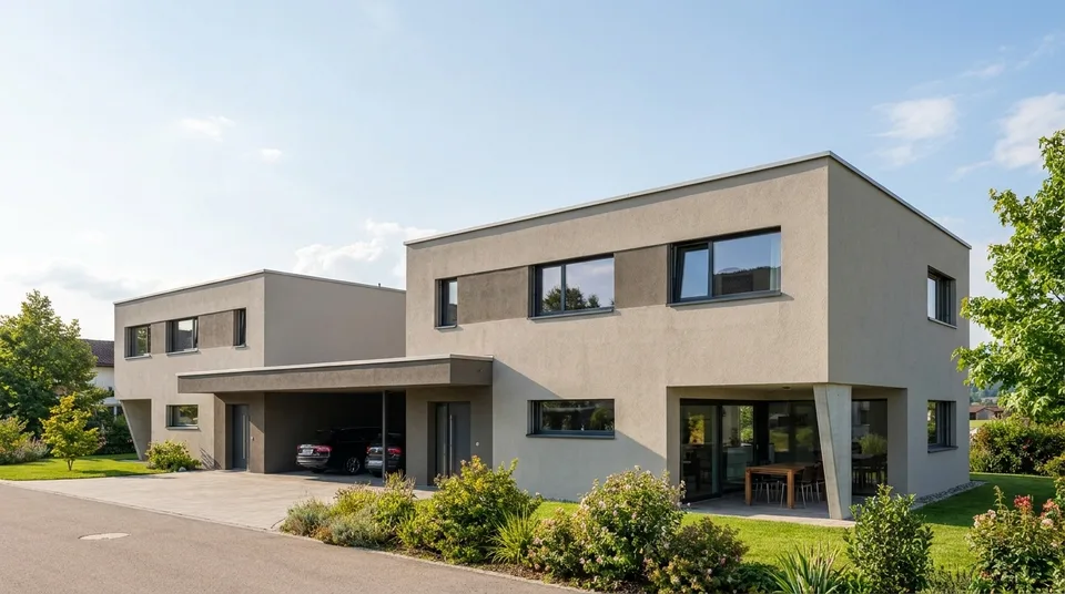 ZEITLOSE ARCHITEKTUR  ZWEI EINFAMILIENHÄUSER  IN WIEDLISBACH - Haus A