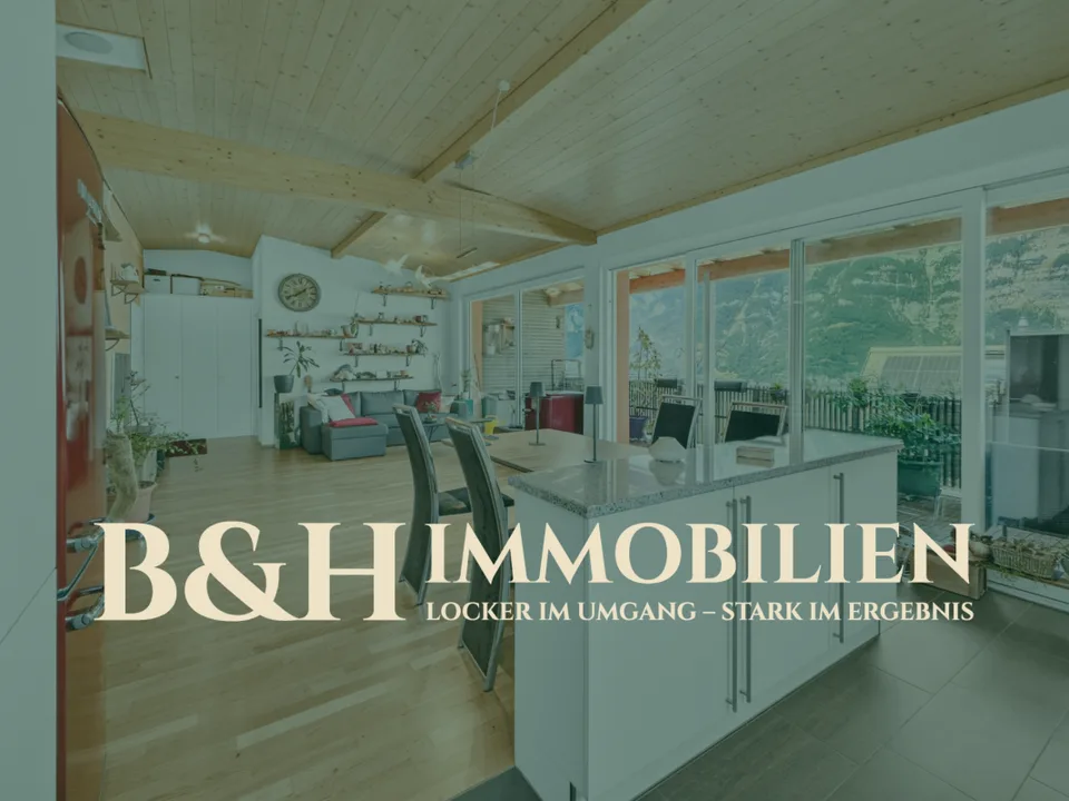 Wohnen über dem Walensee - Sonnige 3½-Zimmer-Dachwohnung mit Panoramablick