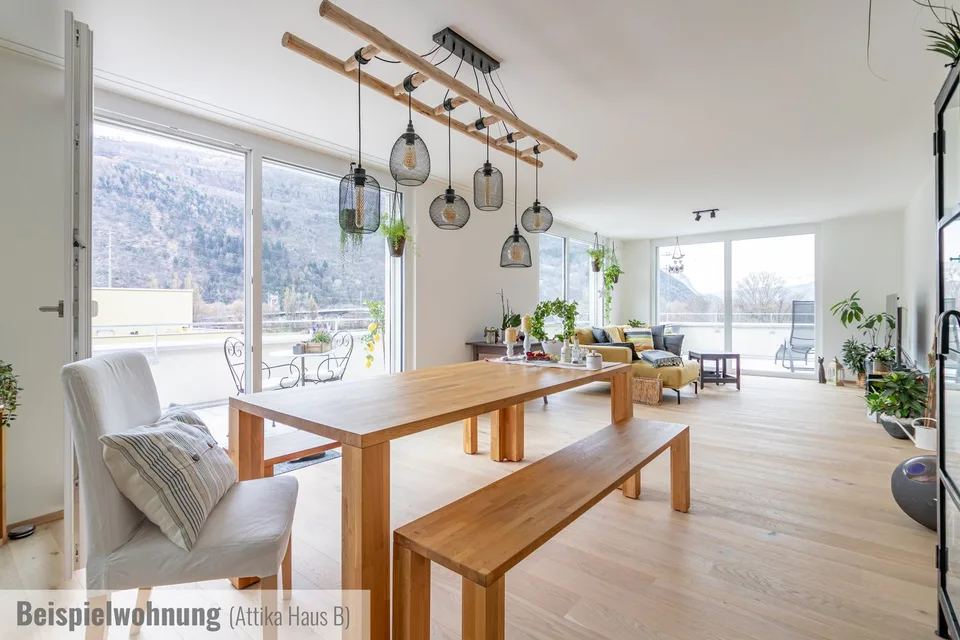 4.5 Zimmer-Attikawohnung in Raron