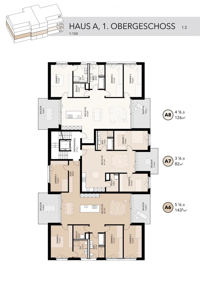 Grosszügige 5.5-Zimmer-Wohnung am Sonnenhang in Hombrechtikon