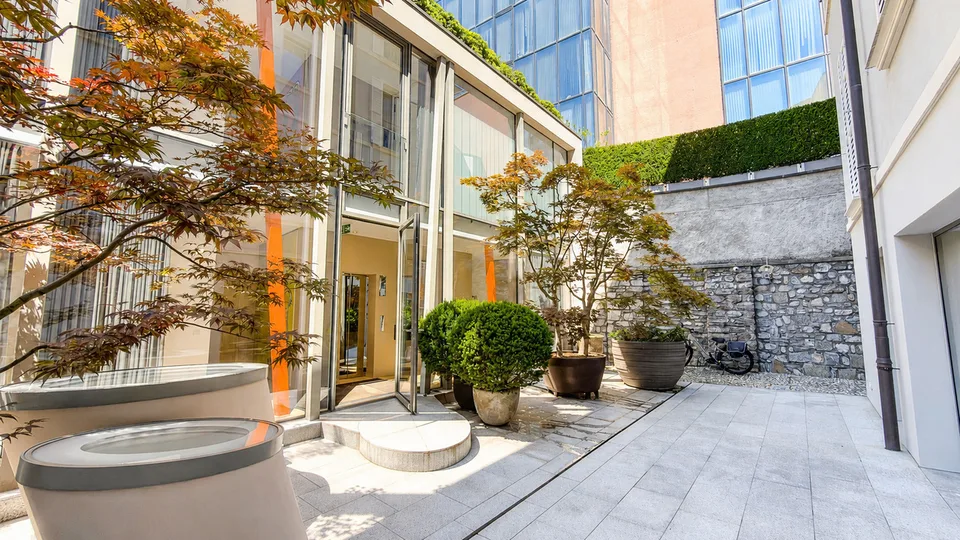 Architettura contemporanea nel centro storico di Lugano