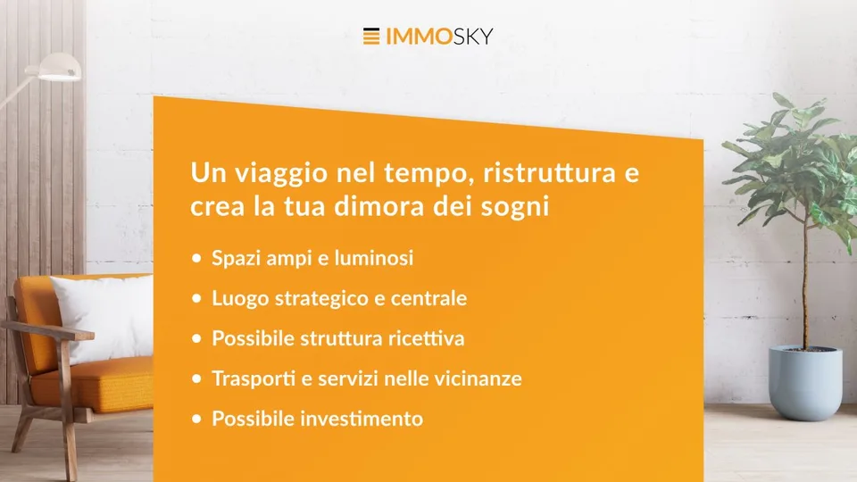 Un viaggio nel tempo, ristruttura e crea la tua dimora dei sogni