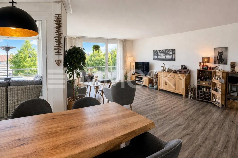 Grosszügige Wohnung mit Aussicht