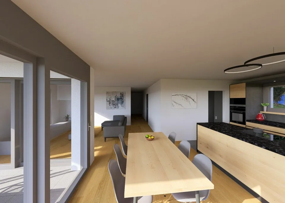 B1 - Neues 3.5-Zimmer-Apartment im 1. Stock, in Sciernes d'Albeuve – Foto 9 von 11