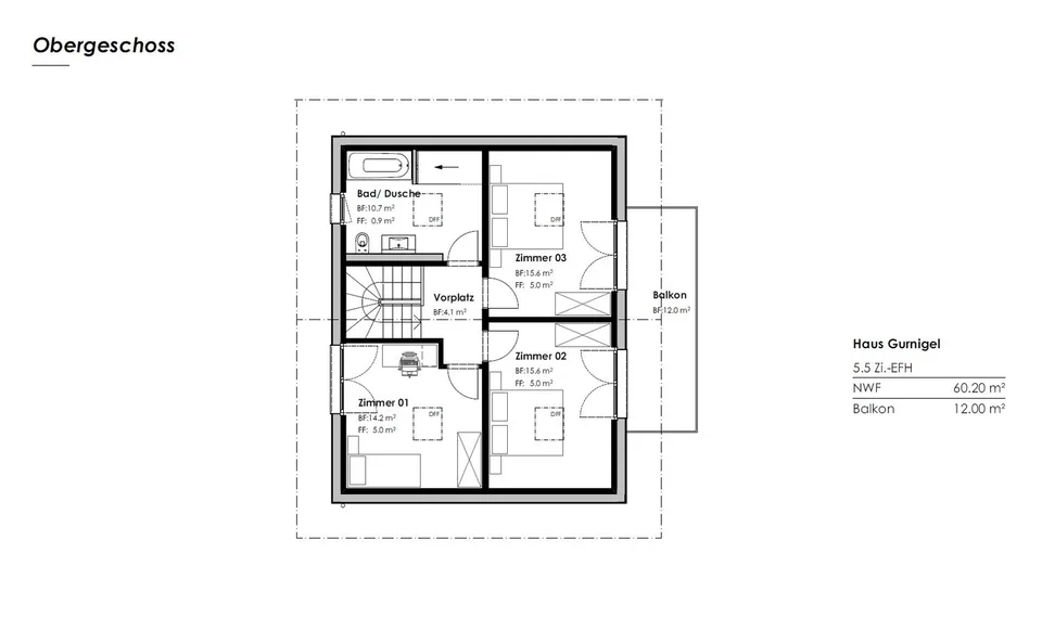 Maison unifamiliale neuve avec vue panoramique sur les montagnes à Amsoldingen – photo 6 sur 6