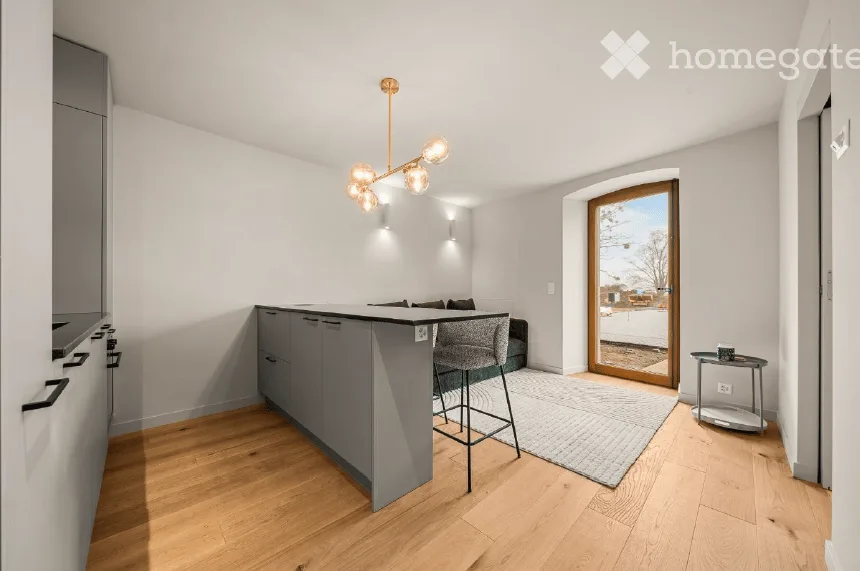 Superbe studio meublé de standing avec jardin, terrasse, grande cave et grand parking intérieur