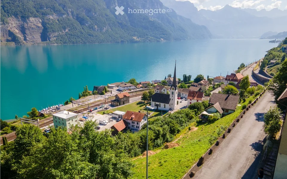 Exklusives Bauland mit unverbaubarer Panoramasicht auf den Walensee